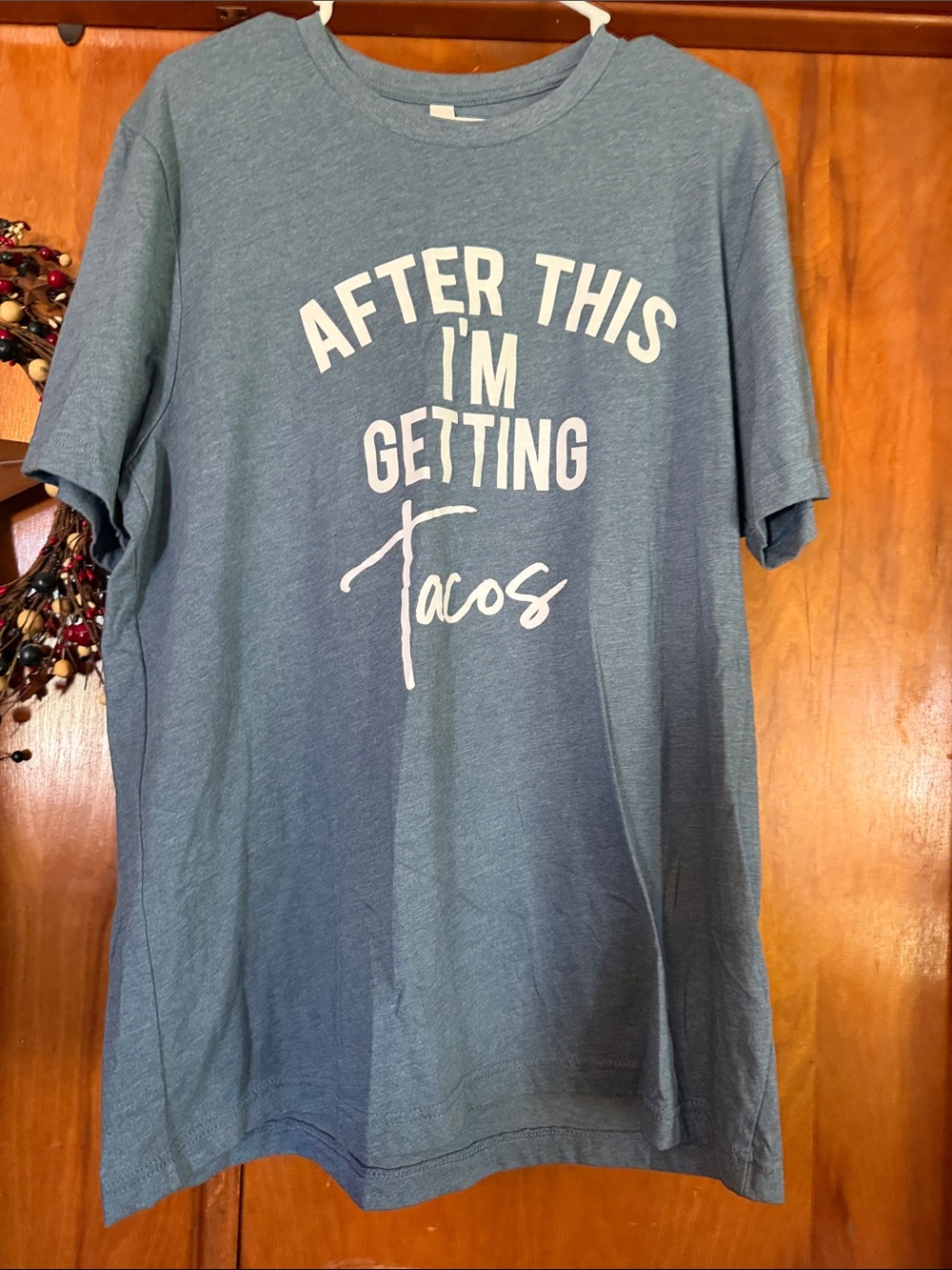 Blue Graphic Tee - "After This I'm Getting Tacos"